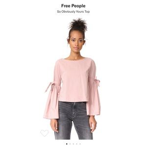 Free People So Obviously Yours Top XS Ballet Pink